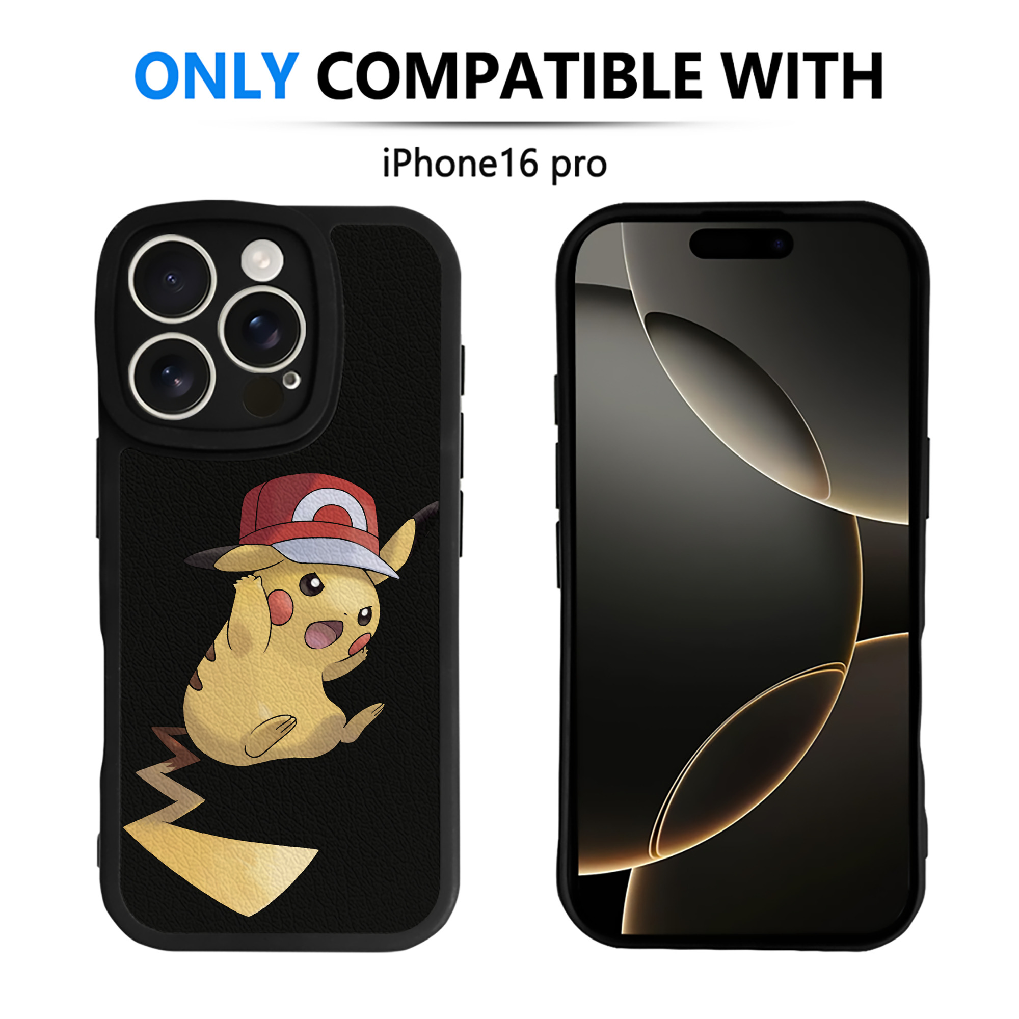 （画像用） ポケットモンスター Pokémon 【iPhone 16シリーズ対応】シリコンスマホケース（レザー調） 材質：シリコン